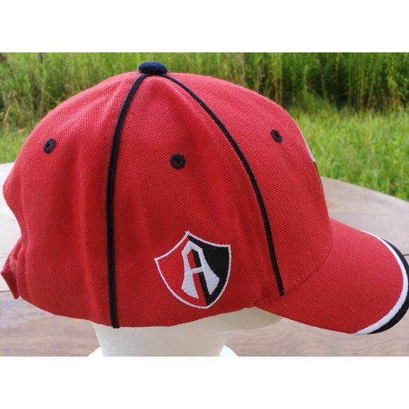 Atlas Zorros Metal 748 Embroidered Soccer Hat Red Cap Strapback Adjustable - Picture 8 of 11